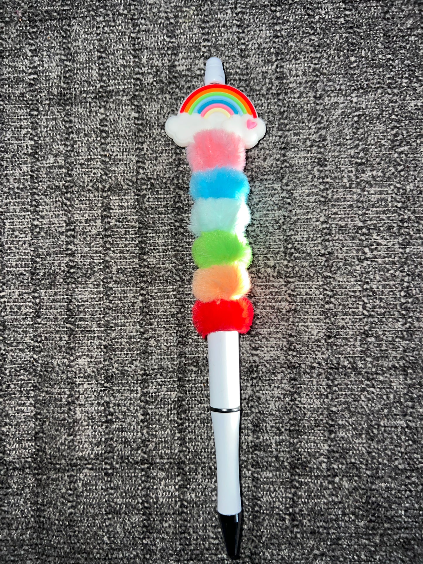 Rainbow beaded pen