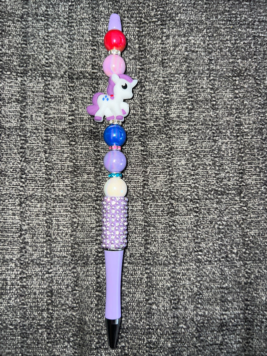My little pony beaded pen