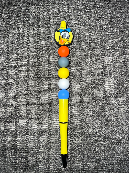Donald Duck beaded pen