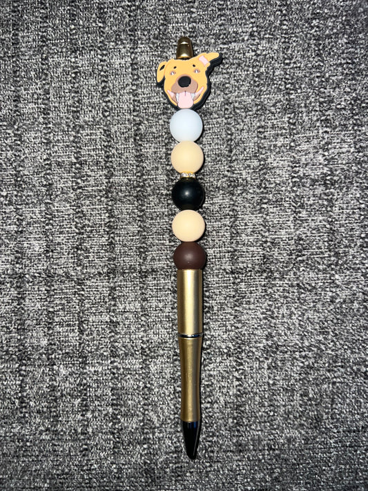 Dog beaded pen