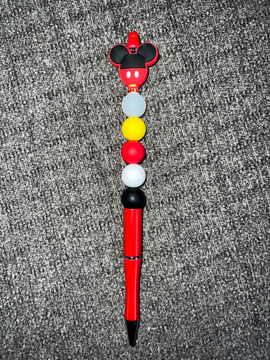 Mickey Mouse beaded pen