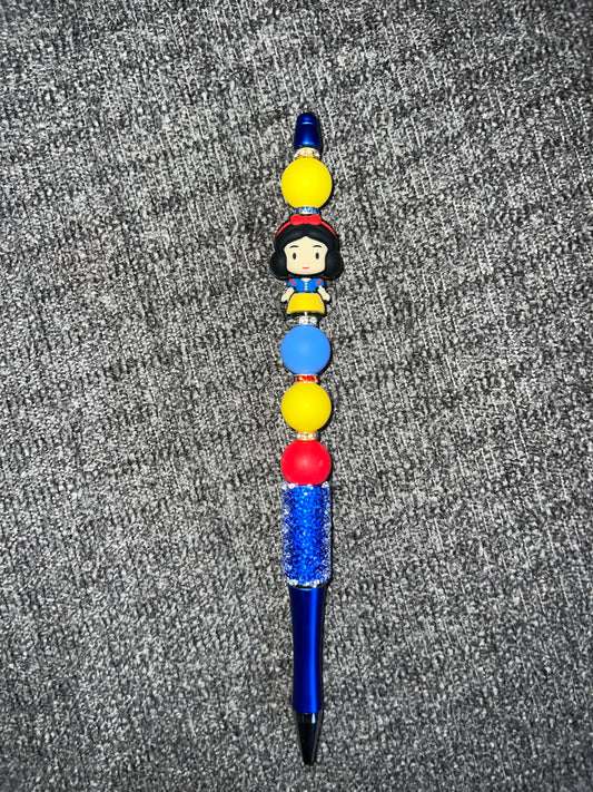 Snow White beaded pen