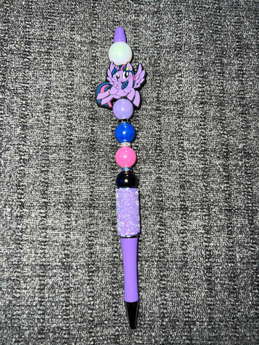 My little pony beaded pen