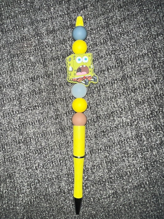 SpongeBob beaded pen