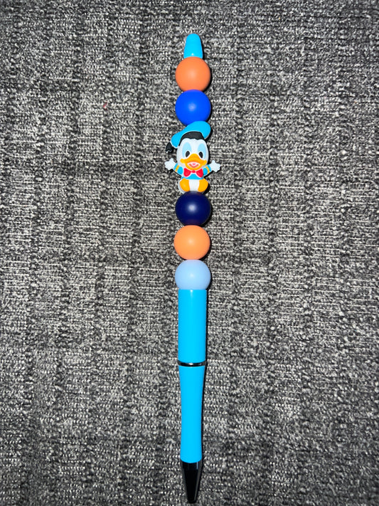 Donald Duck beaded pen