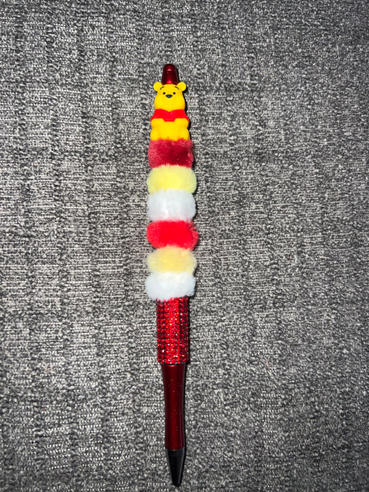 Pooh beaded pen