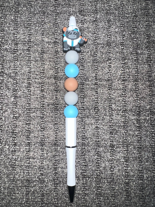 Baseball gorilla beaded pen