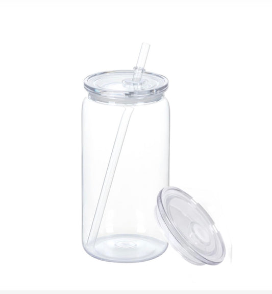 16 oz Acrylic Snow Globe Tumbler