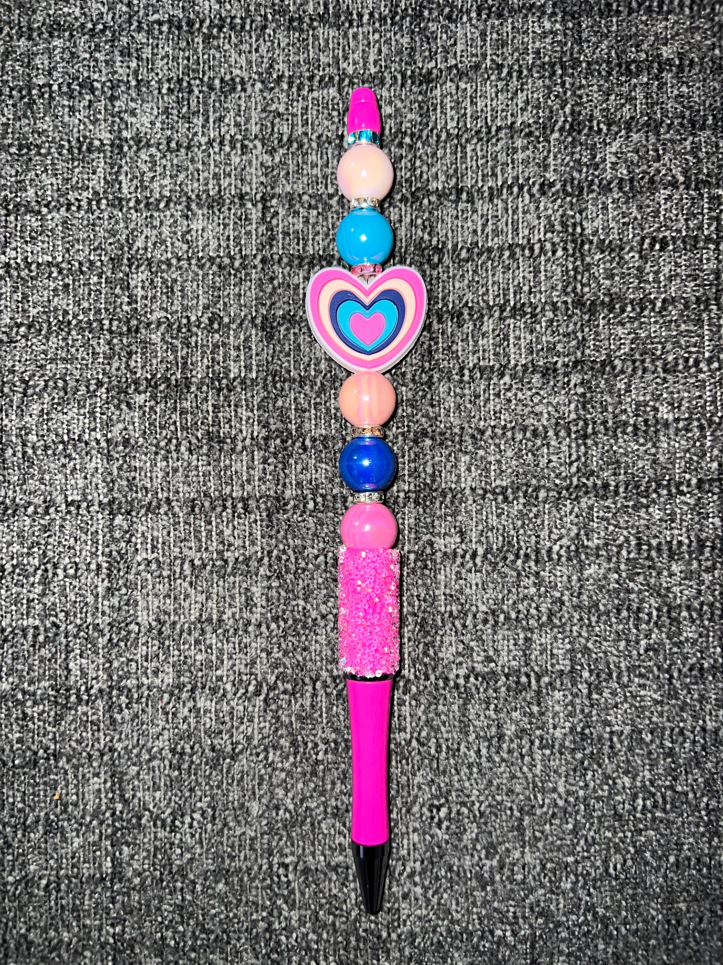 Heart beaded pen