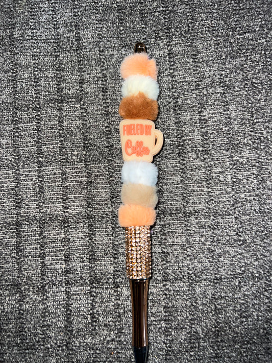 Coffee beaded pen