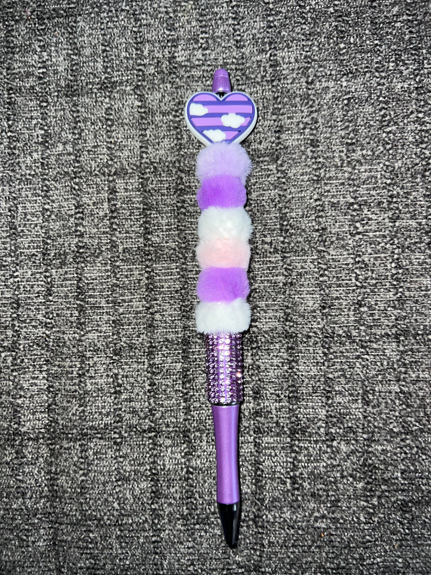 Heart beaded pen