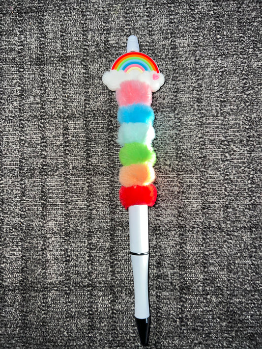 Rainbow beaded pen